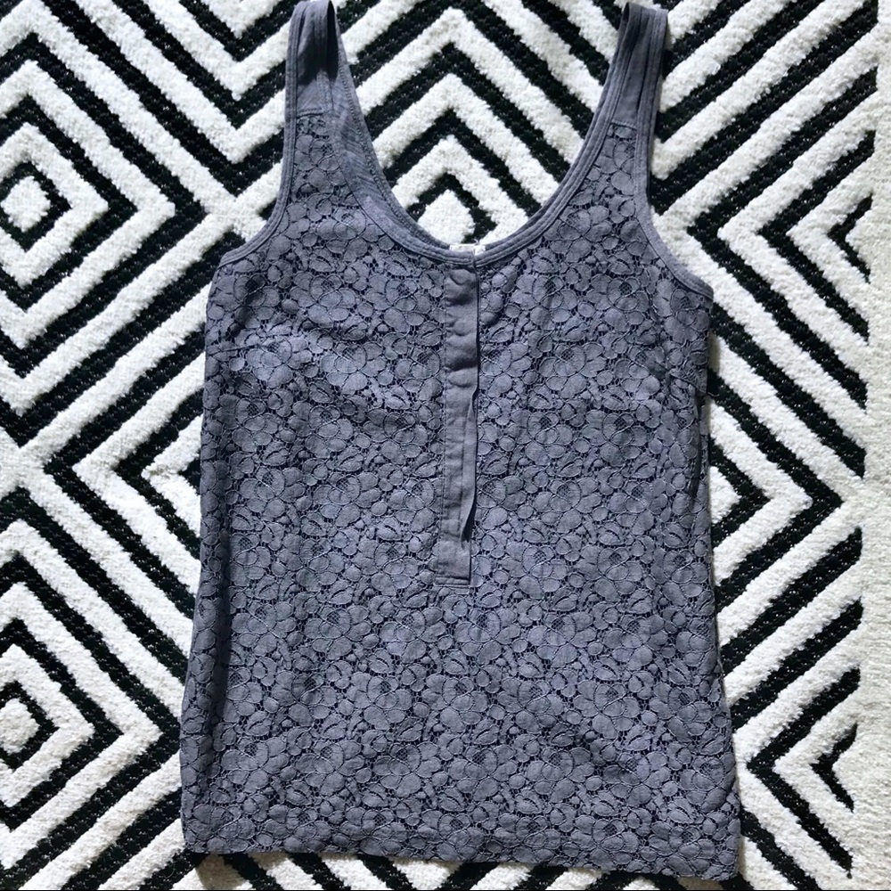 J. Crew | Lace Front Tank